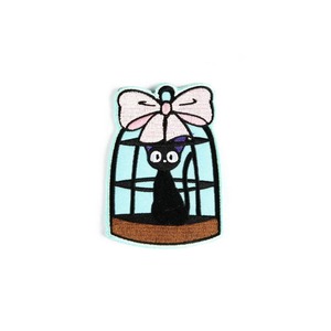 Parche Bordado de PVC Ligero Termoadhesivo con Personaje de Dibujos Animados Azul, Varita Mágica y Estrellas, Redondo, de Fieltro No Tejido, para Decoración de Regalos - Product Image 5