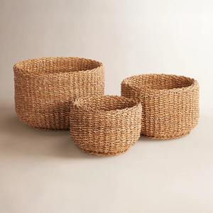 Juego de 3 Cestas de Mimbre Tejidas a Mano, Cesta de Almacenamiento, Venta al por Mayor, Ecológicas, Hechas en Vietnam - Product Image 1