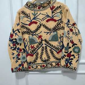 Suzani Embroidered Floral Vintage Stand Collar Breathable Woven Reversible Eco-Friendly <b>Winter</b> <b>Quilted</b> Jacket 100% Cotton - Product Image 3