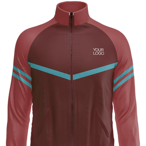 Survêtement rayé personnalisable, coupe classique, veste de survêtement sportive, haut zippé athlétique - Product Image 4