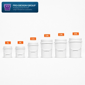 <b>Heat</b> Transfer Printed 19L Plastic Pail with Lid Eco Friendly Customizable Latex <b>Paint</b> Storage Bucket Interior - Product Image 5