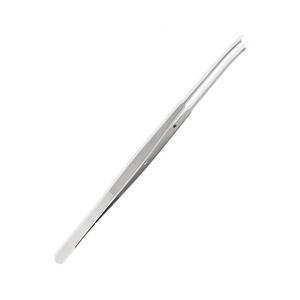 Pince à pansement droite dentelée de 18 cm en acier inoxydable, instrument chirurgical avec embouts pour le retrait de pansements et les soins des plaies - Product Image 2