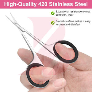 Ciseaux à cuticules de haute précision 2026 en acier inoxydable de qualité supérieure pour manucure et pédicure, outil de beauté pour éliminer les peaux mortes - Product Image 3