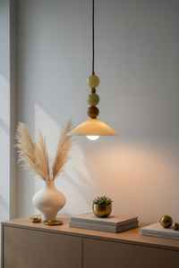 Lámpara Colgante Chapou de Ónix y Mármol, Hecha a Mano con Piedra y Vidrio, para Isla de Cocina y Comedores Modernos - Product Image 4