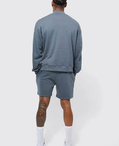 Conjuntos de sudaderas con capucha de alta calidad al por mayor, chándal personalizado deportivo para Fitness, chándales de algodón transpirables de gran tamaño - Product Image 2