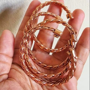 New light weight <b>copper</b> hand wear magnetic <b>bracelet</b> here wholesale handmade crafted new - Product Image 1