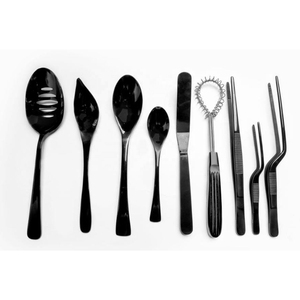 Pinces de cuisine professionnelles Altomme Instruments en acier inoxydable plaqué or rose, outils de chef en titane pour la garniture des plats - Product Image 5