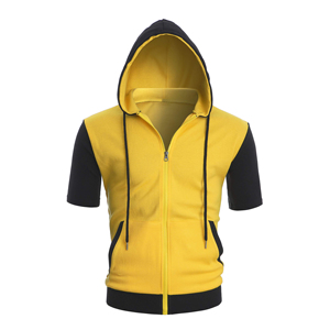 Sudaderas sin mangas con cremallera para hombre, capucha ajustable, tela suave y ligera, ecológica, de secado rápido para entrenamientos de verano y gimnasio - Product Image 6