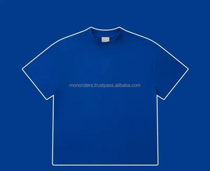 T-shirt MONO RIDERS en coton personnalisé, col rond, coupe oversize, manches courtes, style streetwear, 220g, 32S, double fil, séchage rapide, pour homme - Product Image 4