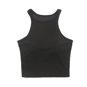 เสื้อผ้าฤดูร้อนแบบสั่งทำพิเศษจาก KAALS INDUSTRIES เสื้อกล้ามคอกลม คุณภาพดี สำหรับผู้หญิง โยคะ สีขาว ผ้าฝ้ายแคนวาส สไตล์ฮิปฮอป แบบสั้น แห้งเร็ว - Product Image 3