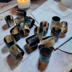 Anillos para Servilletas Hechos a Mano con Cuerno de Búfalo y Buey, Acabado de Alto Brillo, a Precio Económico - Product Image 6
