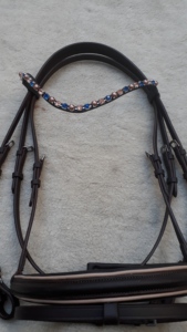 Bridon en cuir artisanal sur mesure pour cheval, équipement d'équitation et d'entraînement, meilleur prix de gros - Product Image 2