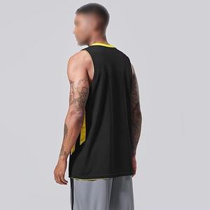 Maillot de basketball léger et respirant pour homme, entièrement personnalisable, sans manches, coupe ajustée, imprimé avec nom de marque personnalisé, vente chaude - Product Image 2