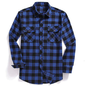 Chemise en flanelle rayée pour homme, dernière mode, 100% coton, manches longues, décontractée, saison hivernale, vente en gros, OEM, haute qualité, personnalisée - Product Image 5
