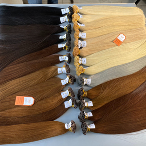 Offre spéciale 100% cheveux humains 613 cheveux vierges crus I Tip Extensions de cheveux Cuticule vierge crue alignée - Product Image 2