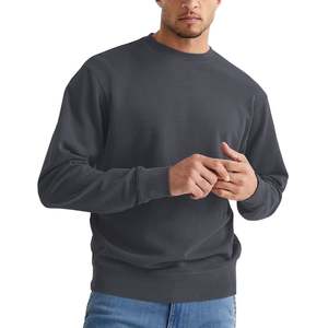 Sudadera Oversize de Cuello Redondo para Hombre, Suave, de Peso Medio, 100% Algodón Felpa, 300 GSM, Básica, con Dobladillo y Puños Acanalados para Invierno - Product Image 2