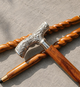 Victorian Style <b>Metal</b> Handle Wooden <b>Walking</b> Cane Handmade Vintage Gentleman <b>Walking</b> <b>Stick</b> Ornate Decorative Cane Classic - Product Image 3