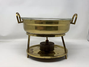 Plat à friture en cuivre pur de qualité supérieure dernière conception restauration Buffet hôtel vaisselle mariage ustensiles de cuisine Restaurant accessoires fournitures - Product Image 2