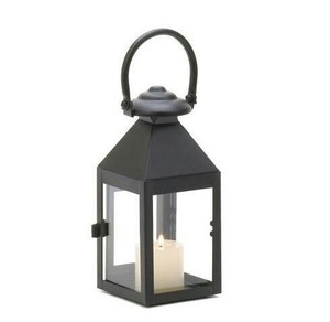 Best Selling Modern Looking Stainless Steel Candle <b>Lantern</b> In Shiny <b>Black</b> Finished <b>Lantern</b> Centerpiece For Home Decoration - Product Image 3