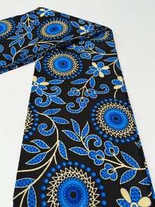 Tissu de coton imprimé à la cire véritable de haute qualité pagne de cire authentique pour l'artisanat et la mode de vêtements Ankara de Kinshasa - Product Image 5