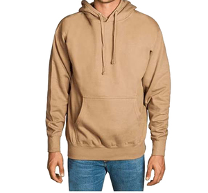 Sweat-shirt décontracté à capuche pour homme en molleton polyester/coton respirant 300g, col rabattu tricoté, manches longues, automne - Product Image 4