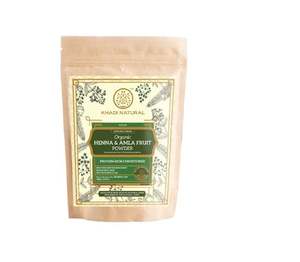 Combo de Polvo de Amla y Hibisco Orgánico Natural Khadi |   Fórmula nutritiva para el cabello para fortalecerlo |   Proporciona brillo y color natural - Product Image 2