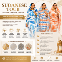 Meilleure vente : Toub soudanais pour femme, en coton japonais suisse, imprimé numérique personnalisé, tissu voile soudanais original, idéal pour mariage et cérémonie.