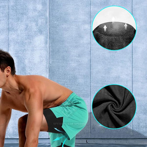 Latest Design Double <b>Layer</b> Shorts Wholesale Unique Style Men Solid Casual <b>Mid</b> Lightweight Quick Dry Breathable Eco-Friendly 2026 - Product Image 6