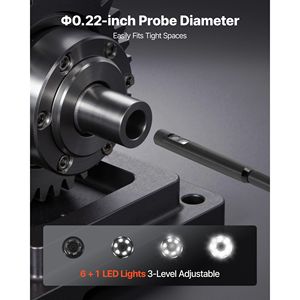 Caméra endoscopique industrielle à double objectif HD IPS, écran 5 pouces, 0,22 pouces de largeur, zoom 8X, étanche IP67, boroscope industriel - Product Image 6
