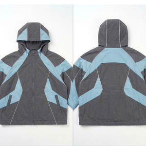 Chaqueta deportiva cortavientos con logotipo personalizado, servicio OEM, material transpirable, ideal para correr, entrenar, hacer senderismo y uso en grandes cantidades. - Product Image 2