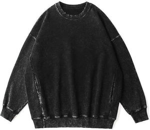 Sudadera de Hombre para Invierno, Estilo Retro, Lavado Ácido, Impresión Digital, Felpa de Algodón de Alta Calidad, Corte Regular - Product Image 6