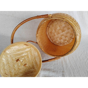 Handicraft Woven Bamboo Bag Eco Friendly Purse Natural Handmade Tote Fashion Storage Bag Sustainable Material OEM Supplier - Product Image 6