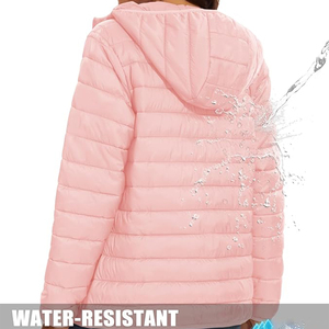Vestes matelassées personnalisées élégantes et légères en toile respirante pour femmes, vêtements d'hiver chauds, coupe-vent et imperméables - Product Image 3