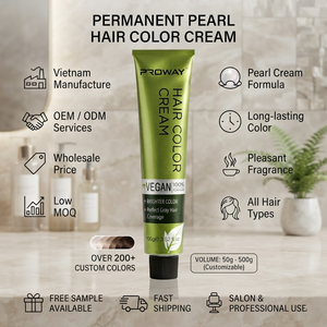 Crème colorante pour cheveux permanente à la formule perlée, prix de gros, fabricant vietnamien - Product Image 1