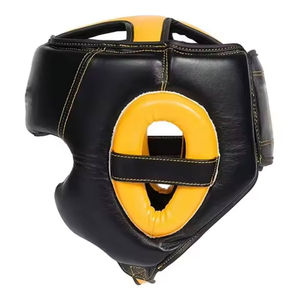 Protège-tête de boxe unisexe avec double fermeture à boucle, imperméable, durable, confortable, protection Taekwondo, en cuir, service OEM - Product Image 6