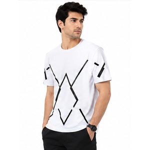 Camiseta Gráfica de Algodón para Hombre, Tela de Algodón Premium, Impresión Personalizada, Ropa Urbana, Proveedor OEM ODM, Camiseta Básica de Algodón Personalizada para Hombre - Product Image 5