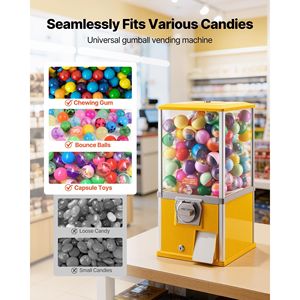 Máquina Expendedora de Chicles de 21 Pulgadas, Dispensador de Dulces de 25 Centavos para Centros Comerciales y Supermercados para AMU - Product Image 2