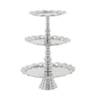 Support à gâteaux à plusieurs niveaux en aluminium, présentoir pour cupcakes, desserts, fruits - idéal pour les fêtes et les buffets