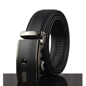 Ceinture en cuir de vache véritable de qualité supérieure pour homme, classique, décontractée, boucle en acier, longueur réglable, écologique, durable - Product Image 1