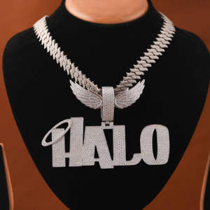 Collar con Colgante de Letra de Moissanita de Alta Calidad, Plata 925, con Incrustaciones de Moissanita, Collar con Nombre Personalizado para Hombre, Joyería Hip Hop, Regalo - Product Image 5