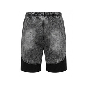 Conjunto de camiseta y pantalones cortos de algodón para hombre, cuello redondo, color sólido, ropa informal de verano, transpirable, teñido, conjunto de dos piezas. - Product Image 6