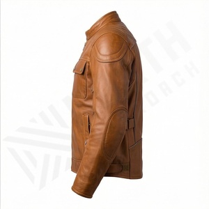 Chaqueta de Motociclista de Cuero Genuino para Hombre de la Mejor Calidad, Nueva Colección de Invierno, Chaquetas de Motocicleta con Protecciones Desmontables Personalizadas - Product Image 3