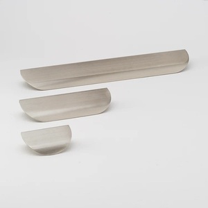 Customize <b>Antique</b> Grey Edge Cabinet Pull Handles Long Edge Drawer Pulls Aged Grey <b>Brass</b> Wardrobe Handles - Product Image 3