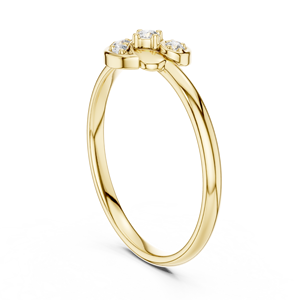 เครื่องประดับทองคำแท้ชุบโรเดียม ดีไซน์คลาสสิก ประดับเพชร วินเทจ แหวนหมั้น แหวนแต่งงาน แหวนสัญญา ได้รับการรับรองจาก IGI รุ่นใหม่ล่าสุด - Product Image 5