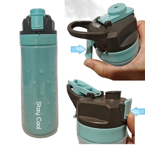 Nouvelle arrivée, bouteille d'eau avec pulvérisation de brouillard, boisson directe, sans BPA, écologique, pour le sport en plein air, avec poignée - Product Image 3