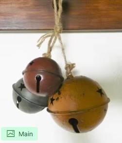 Antique <b>Bell</b> Wall Decor Set Vintage Metal Chimes Rustic Charm - Product Image 6