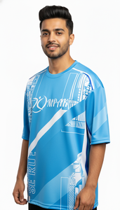 Camiseta Moderna para Hombre, Corte Regular, Sublimada, Poliéster/Algodón, Secado Rápido, Estilo Casual Urbano - Product Image 5
