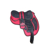 Selles équestres d'endurance sans arbre en cuir véritable durable avec sangle de ventre Selle sans arbre