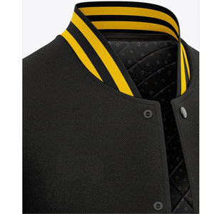 Veste universitaire personnalisée pour hommes et femmes, style baseball, avec fermeture à boutons-pression, manteau bomber universitaire, OEM ODM, vente en gros - Product Image 5