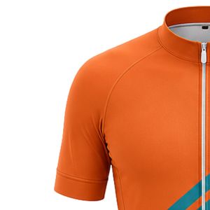 Men's Orange Zipper Sublimation Print <b>Cycling</b> Jersey Short Sleeve Bike Racing Shirt Outdoor <b>Cycling</b> Apparel Athletic Wear - Product Image 4